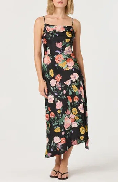 Astr The Label Cowl Neck Slipdress In Black