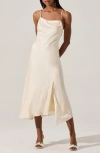 Astr The Label Cowl Neck Slipdress In Ivory