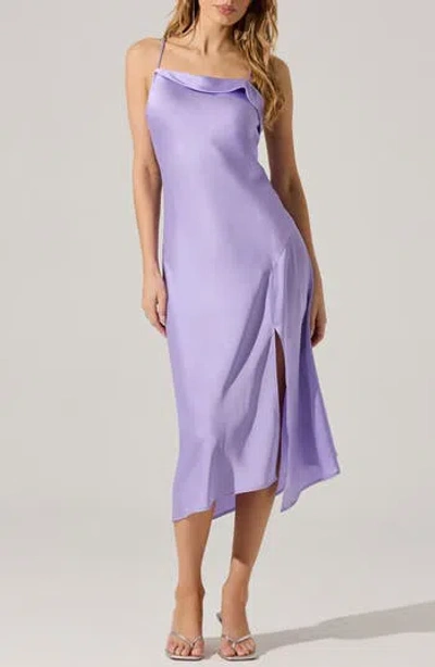 Astr The Label Cowl Neck Slipdress In Lavender