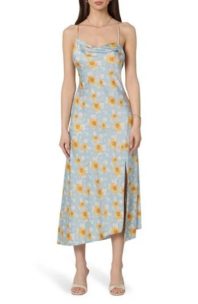 Astr The Label Cowl Neck Slipdress In Multi