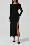 Astr The Label Decima Cowl Neck Cocktail Dress In Black