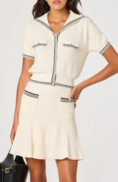 Astr The Label Dynasty Sailor Sweater In White