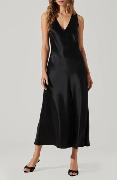 Astr The Label Ellora Sleeveless A-line Dress In Black