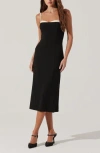 Astr The Label Embroidered Trim Body-con Dress In Black