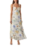 Astr The Label Emese Pleated Maxi Sundress