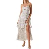 Astr The Label Emmi Floral Print Ruffle Dress In Multi