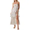Astr The Label Emmi Floral Print Ruffle Dress In Multi