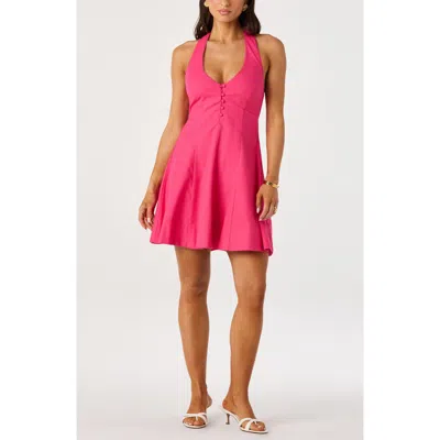 Astr The Label Esme Halter Minidress In Pink