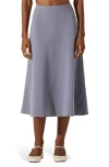 Astr The Label Flared Midi Skirt In Blue