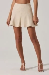 Astr The Label Flared Miniskirt In Cream