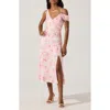 Astr The Label Floral Asymmetric Dress