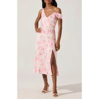 Astr The Label Floral Asymmetric Dress