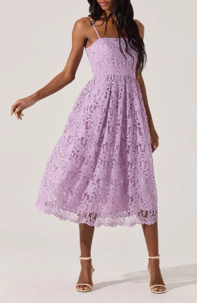 Astr The Label Floral Lace Dress In Orchid