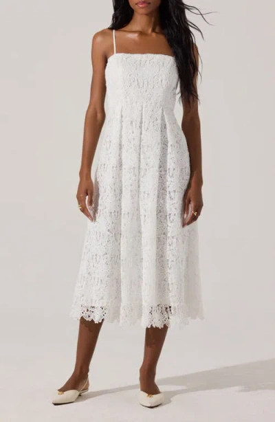 Astr The Label Floral Lace Dress In White