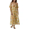 Astr Floral Off The Shoulder Midi Dress