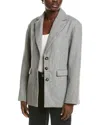 Astr The Label Galilea Wool-blend Blazer In Grey