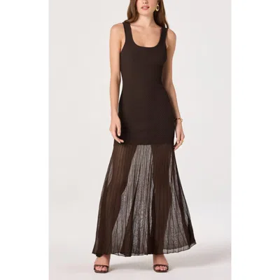 Astr The Label Glena Sleeveless Maxi Dress In Blue
