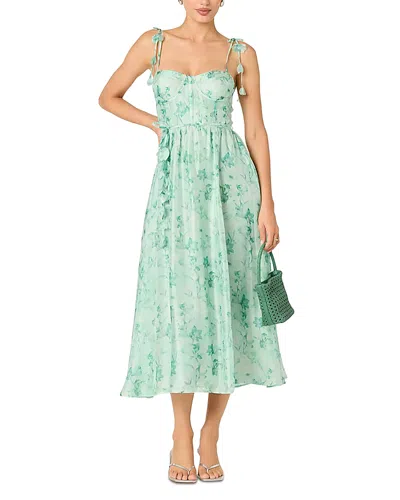 Astr Halcyon Dress In Green