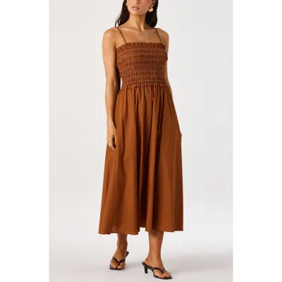 Astr The Label Harper A-line Dress In Brown