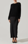 Astr The Label Helene Mixed Media Long Sleeve Dress