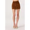 Astr The Label High Waist Corduroy Shorts In Brown