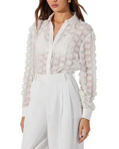 Astr The Label Ioannis Floral Shirt In White