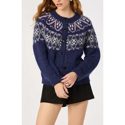 Astr The Label Irene Cardigan In Navy