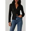Astr The Label Iryna Button-up Shirt In Black