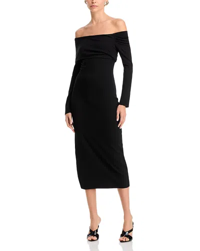 Astr The Label Jada Midi Dress In Black