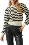 Astr The Label Jaylani Pointelle Sweater In Pattern