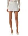 Astr Lautner Skirt In White In Cream