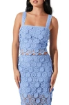 Astr The Label Jonae Guipure Lace Crop Top