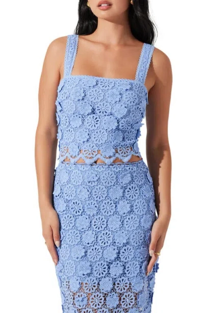Astr The Label Jonae Guipure Lace Crop Top