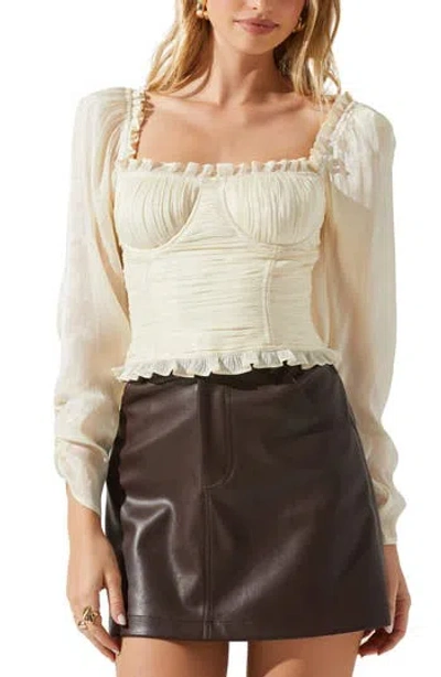 Astr The Label Junie Top In Gold