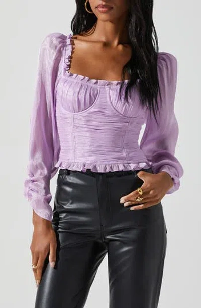 Astr The Label Junie Top In Purple