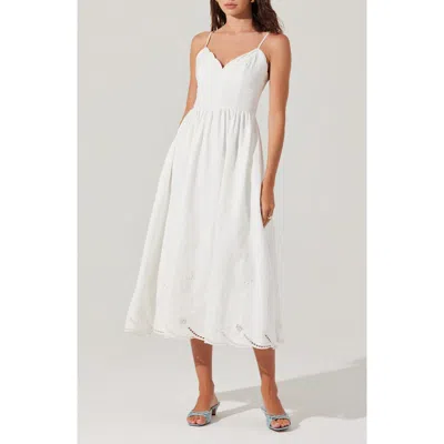 Astr The Label Kaidi Ramie Blend Midi Sundress