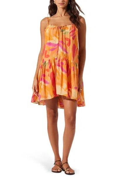 Astr The Label Keala Drop Waist Minidress In Multi