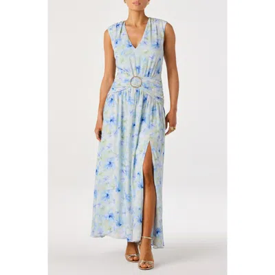 Astr The Label Kianna Maxi Dress In Blue