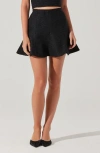 Astr The Label Kiona Metallic Tweed Miniskirt In Black