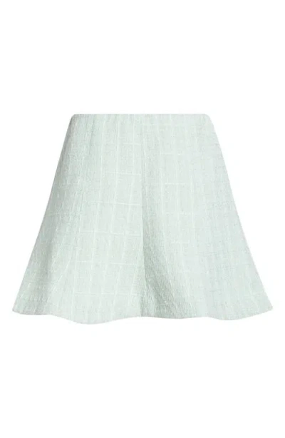 Astr The Label Kiona Metallic Tweed Miniskirt In Green