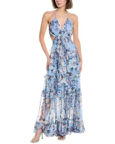 Astr The Label Kitsune Maxi Dress In Blue