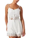 Astr The Label Kiya Eyelet Hem Linen Camisole