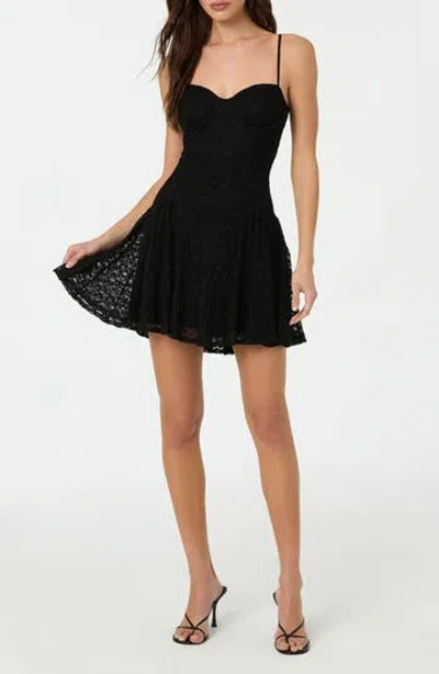 ASTR ASTR THE LABEL LACE CORSET BODICE MINIDRESS