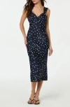 Astr The Label Lace Trim Satin Slipdress