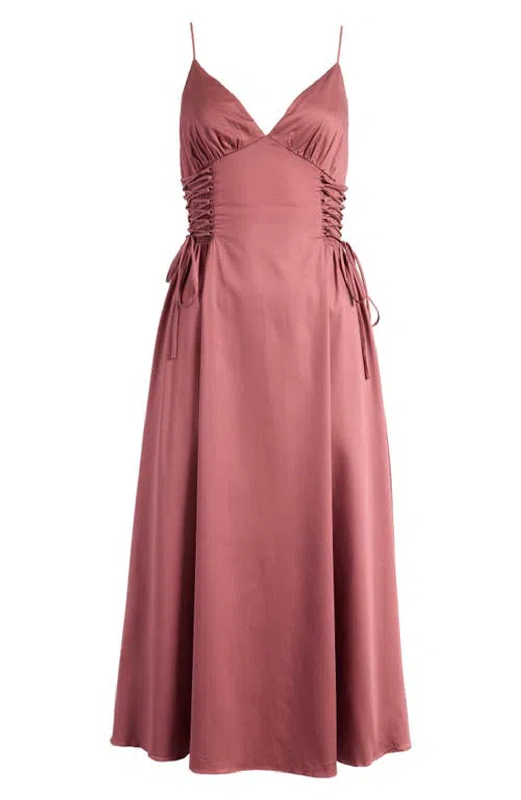 chinese dress ladies Astr The Label | Primrose Floral Strappy Back Maxi Dress in Plus Size - Pink Aqua Floral main image 1