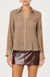 Astr The Label Laurel Button-up Shirt In Nude