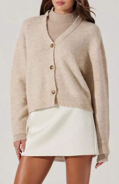 Astr The Label Layered Turtleneck Sweater In Oatmeal