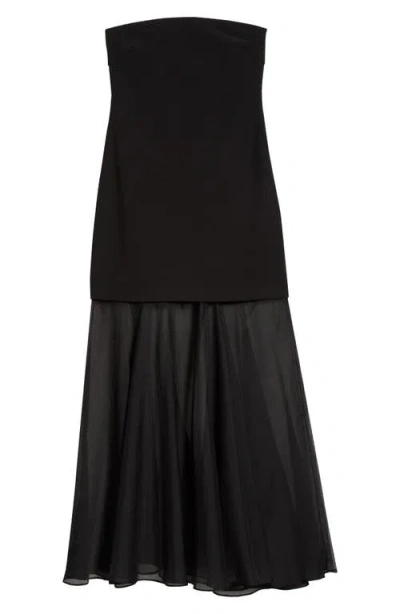 Astr The Label Lizet Strapless Maxi Dress In Black