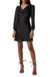 Astr The Label Lottie Long Sleeve Minidress In Black