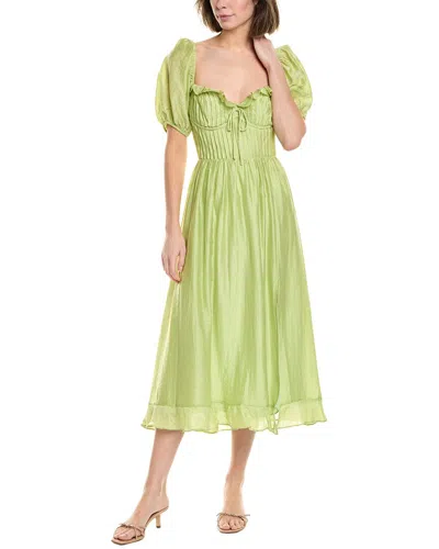 Astr The Label Lunaria Midi Dress In Green